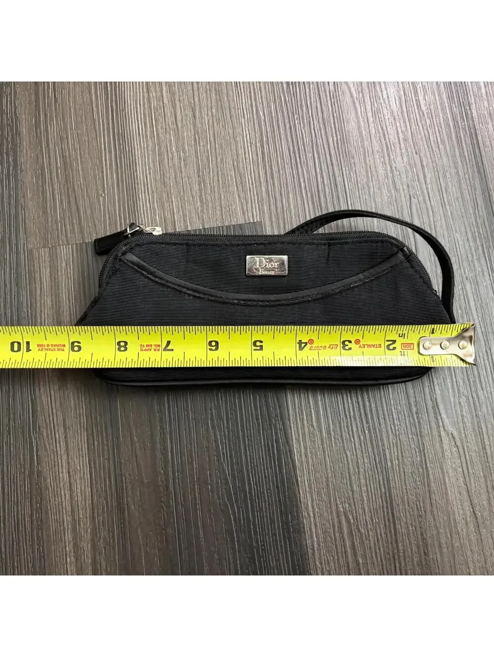 Vintage DIOR Beauty Makeup Vanity Black Pouch Bag